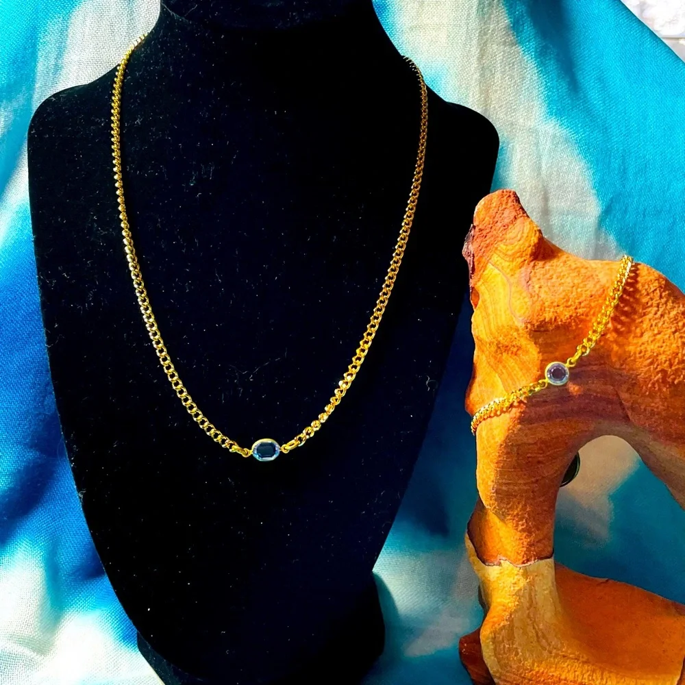 Twisted Silver Necklace and Bracelet Set